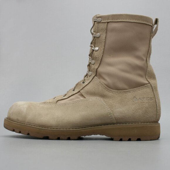 Bates Mens 16.5 W Wide Desert Tan Suede Gore-Tex Military Combat Boots 03-D-0321 - Picture 2 of 12